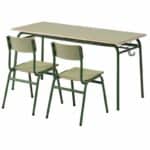 Pupitre escolar bipersonal mec