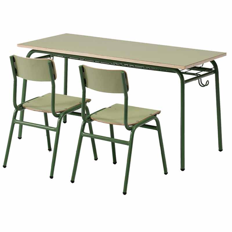 Pupitre escolar bipersonal mec