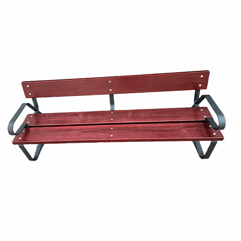 Banco exterior Madrid pino barnizado