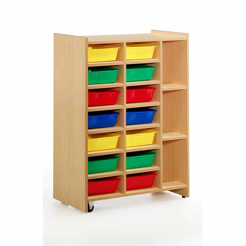 ESTANTERIA MOVIL CON GAVETAS MEC