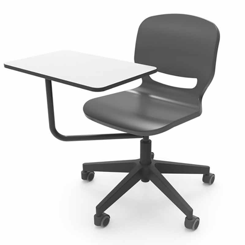 SILLA ESCOLAR SHELL GIRATORIA CON PALA