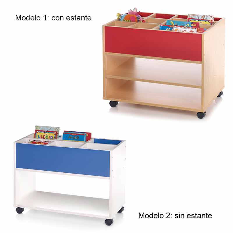 carro porta cuentos serie colors