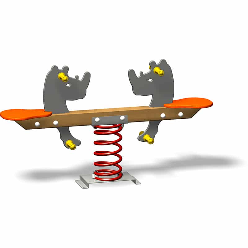 sube y baja rinoceronte