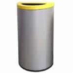 papelera media luna reciclaje