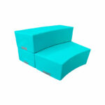 grada escolar curva pvc para rincones de lectura