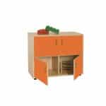 Armario bajo 4 casillas 4 puertas