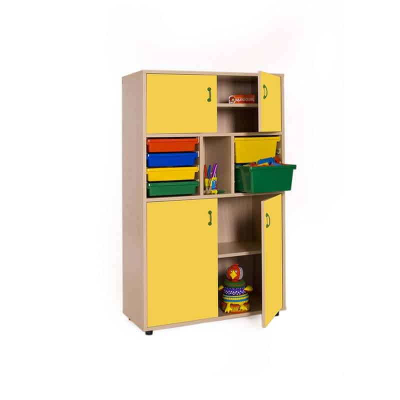 Armario medio 4 puertas gavetero