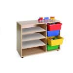 Gavetero estantería bajo