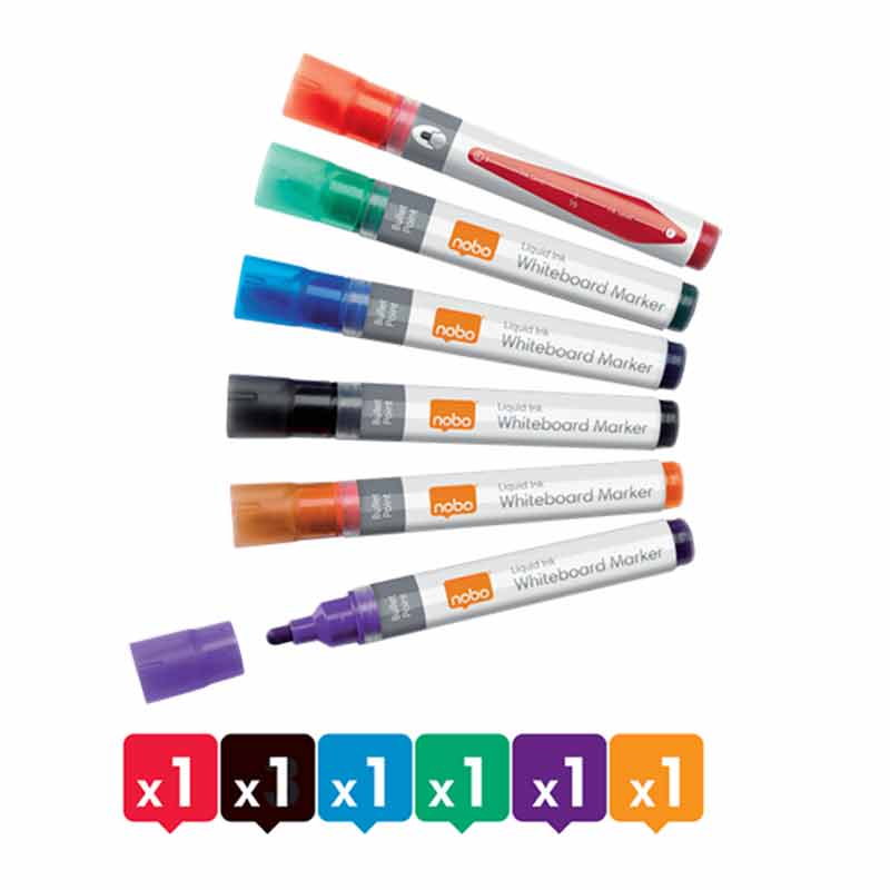 kit rotuladores pizarra blanca nobo