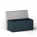 Puf colors rectangular con respaldo