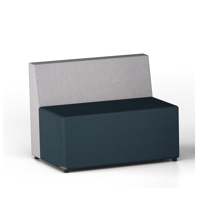 Puf colors rectangular con respaldo