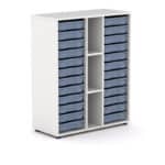 GAVETERO ESAK 24 GAVETAS Y 2 ESTANTES ALTURA 112