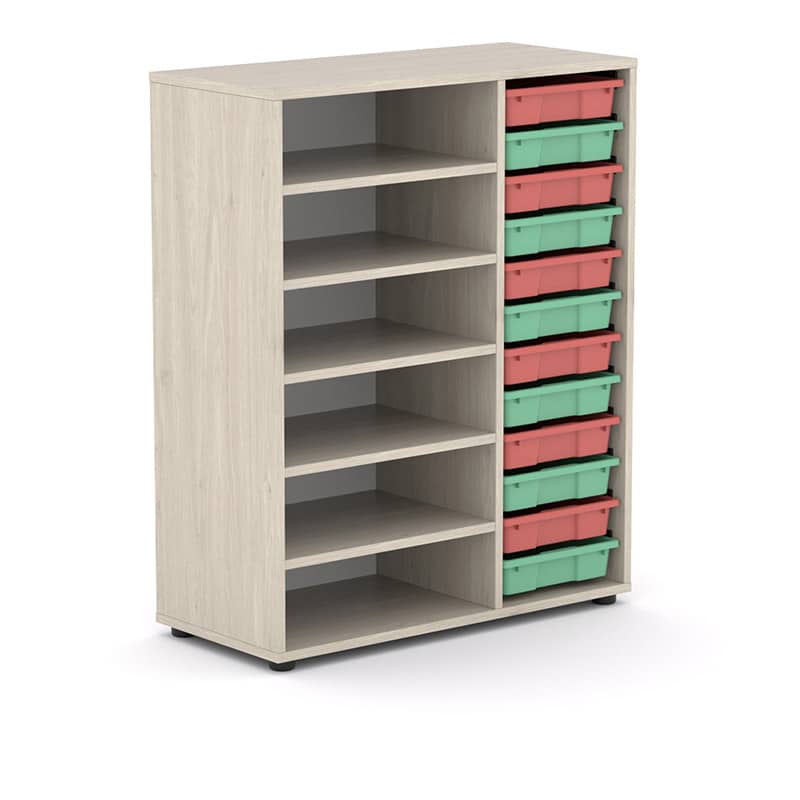 ARMARIO GAVETERO ESAK 12 GAVETAS 5 ESTANTES ALT.112