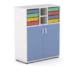 Armario Esak 8 gavetas puertas bajas altura 112