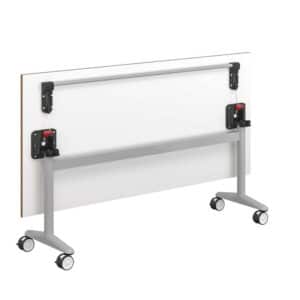 Mesa rectangular abatible con ruedas
