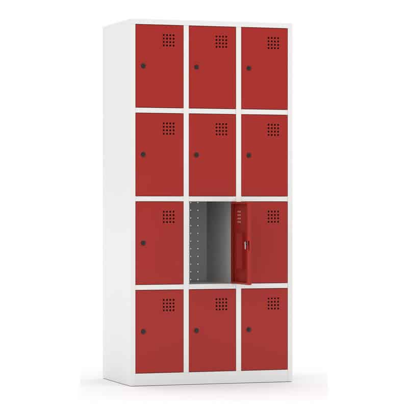 Taquillas metálicas colores 12 puertas