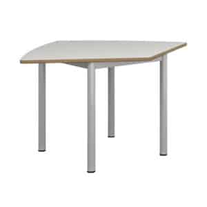 Mesa colaborativa asimétrica sin ruedas