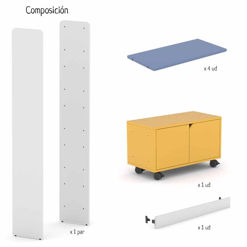 ESTANTERÍA MODULAR ESAK.UNIT