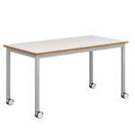 Mesa colaborativa con ruedas