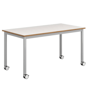 Mesa colaborativa con ruedas