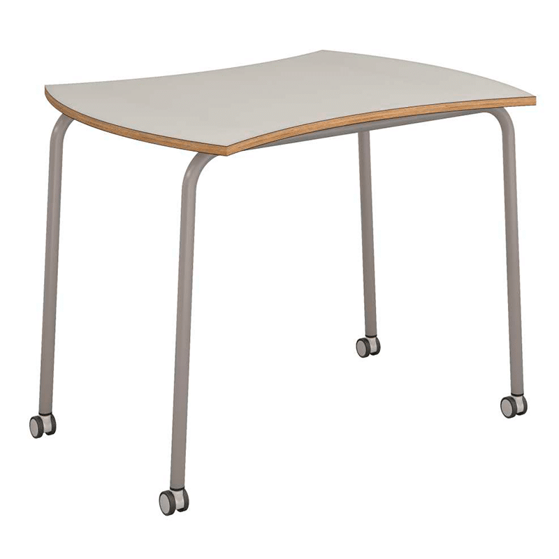 Mesa colaborativa ola con ruedas