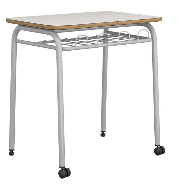 Pupitre classic rectangular con ruedas. Serie NEO
