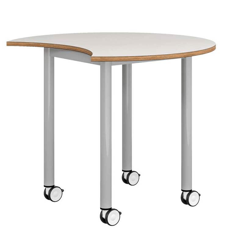 Mesa colaborativa eclipse con ruedas