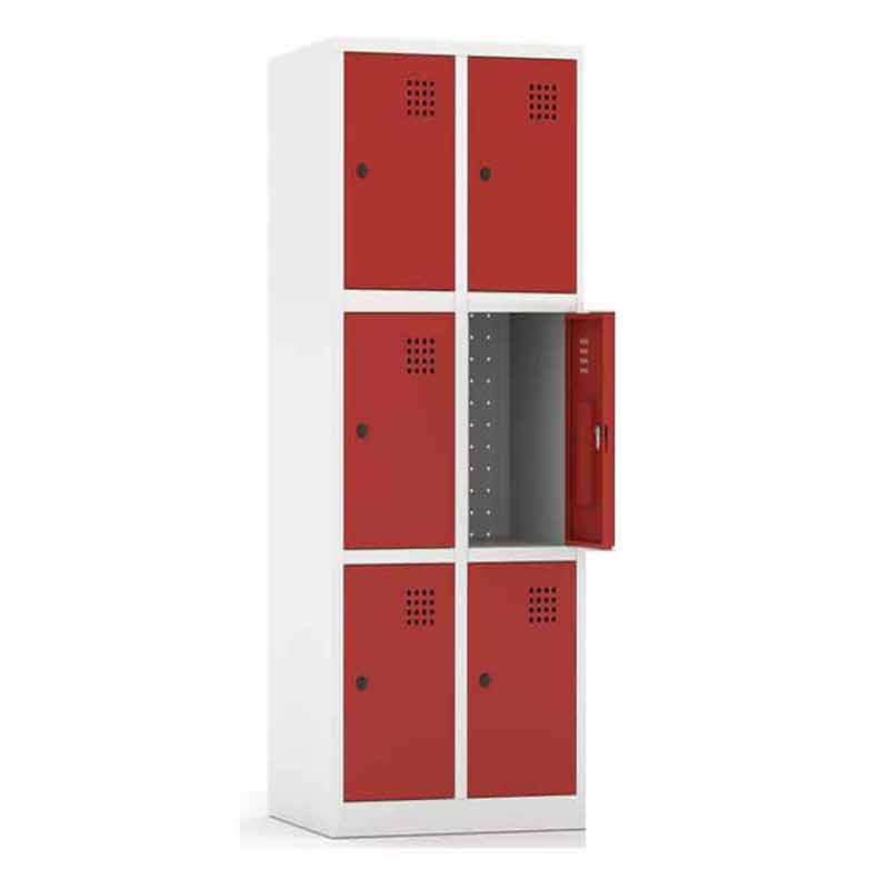 taquilla escolares puerta colores 6p