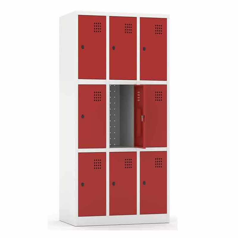 taquillas escolares puertas colores 9p