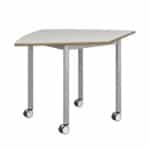 Mesa colaborativa asimétrica con ruedas