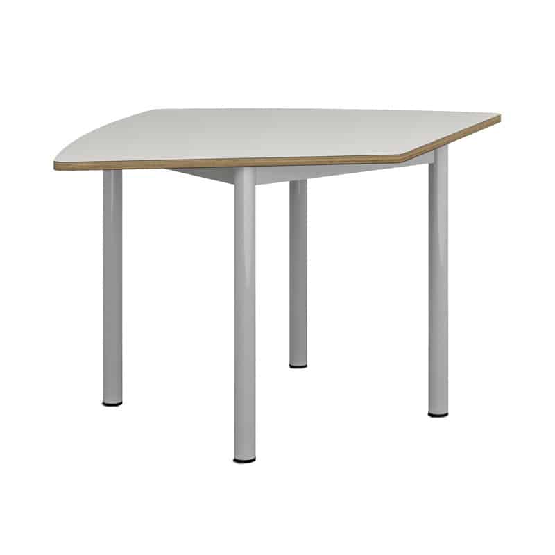 Mesa colaborativa asimétrica sin ruedas