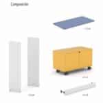 Estantería casillero modular Esak.unit