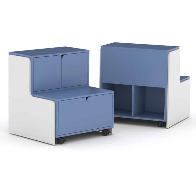 Grada escolar azul talco