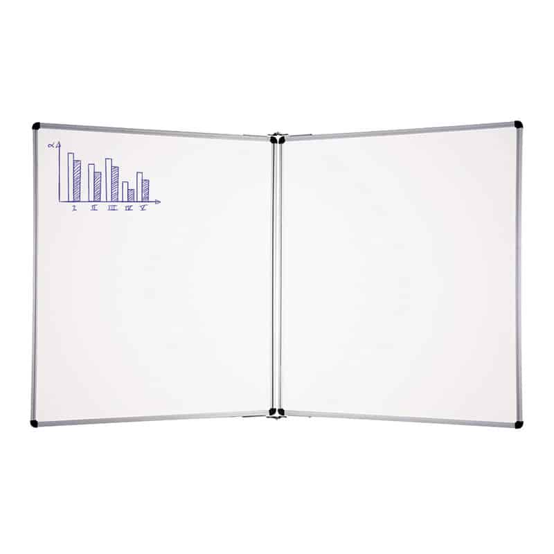 pizarra-diptica-blanca-laminada-rotulador