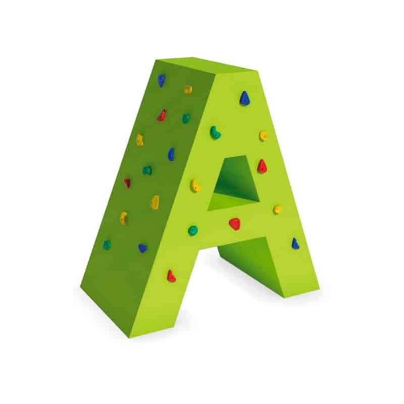 rocódromo letra "a"