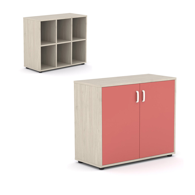 ARMARIO CASILLERO ESAK 2 PUERTAS CON HUECOS ALTURA 76