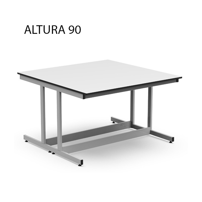 MESA DE LABORATORIO CENTRAL ALTURA 90