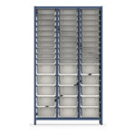 estanterías metálicas con bandejas 3 columna