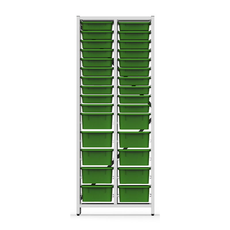 estanterias metalicas con bandejas 2 columna