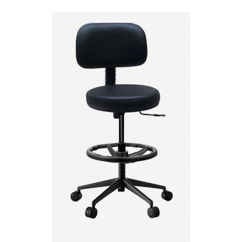 Taburete con respaldo