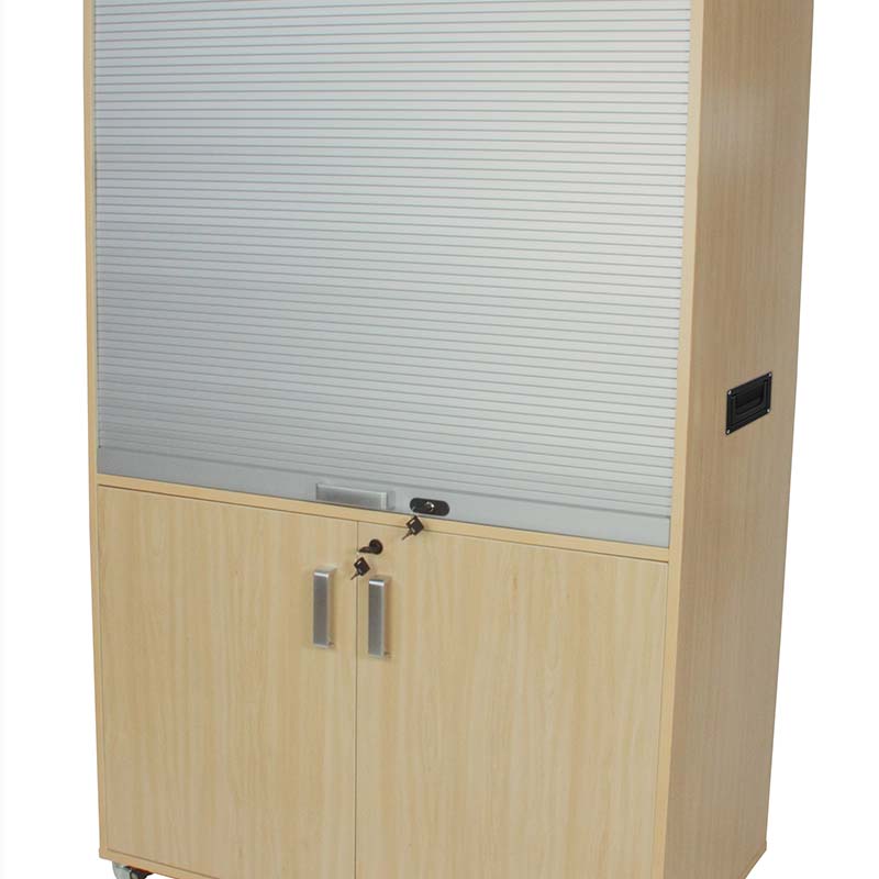 MUEBLE DE TELEVISIÓN Y VÍDEO ALTO CON PERSIANA