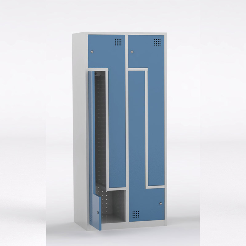 TAQUILLAS METÁLICAS 4 PUERTAS EN L