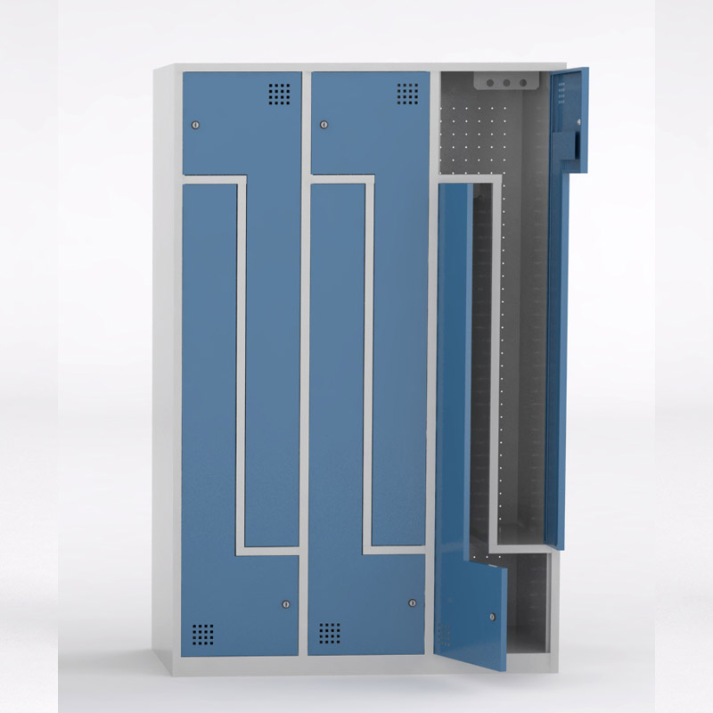 TAQUILLAS METÁLICAS 6 PUERTAS EN L